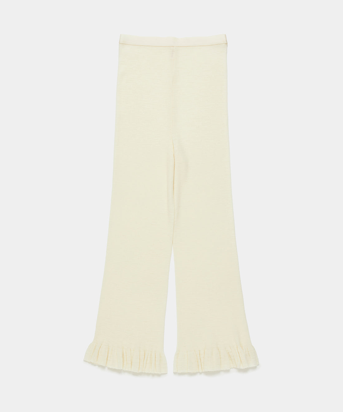 Fine Wool Ribbed Pants