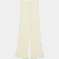 Fine Wool Ribbed Pants