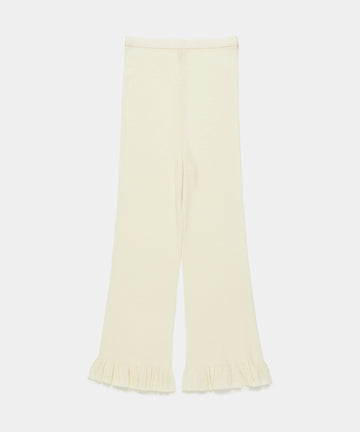 Fine Wool Ribbed Pants