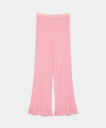 Fine Wool Ribbed Pants - ONLINE LIMITED COLOR