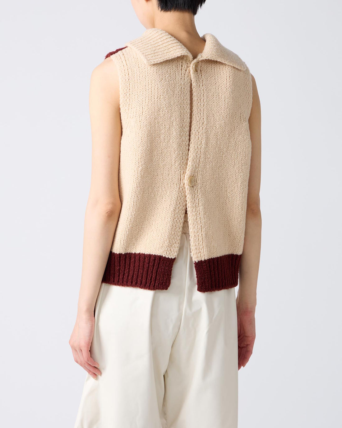 Bicolor Cashmere/Silk Vest