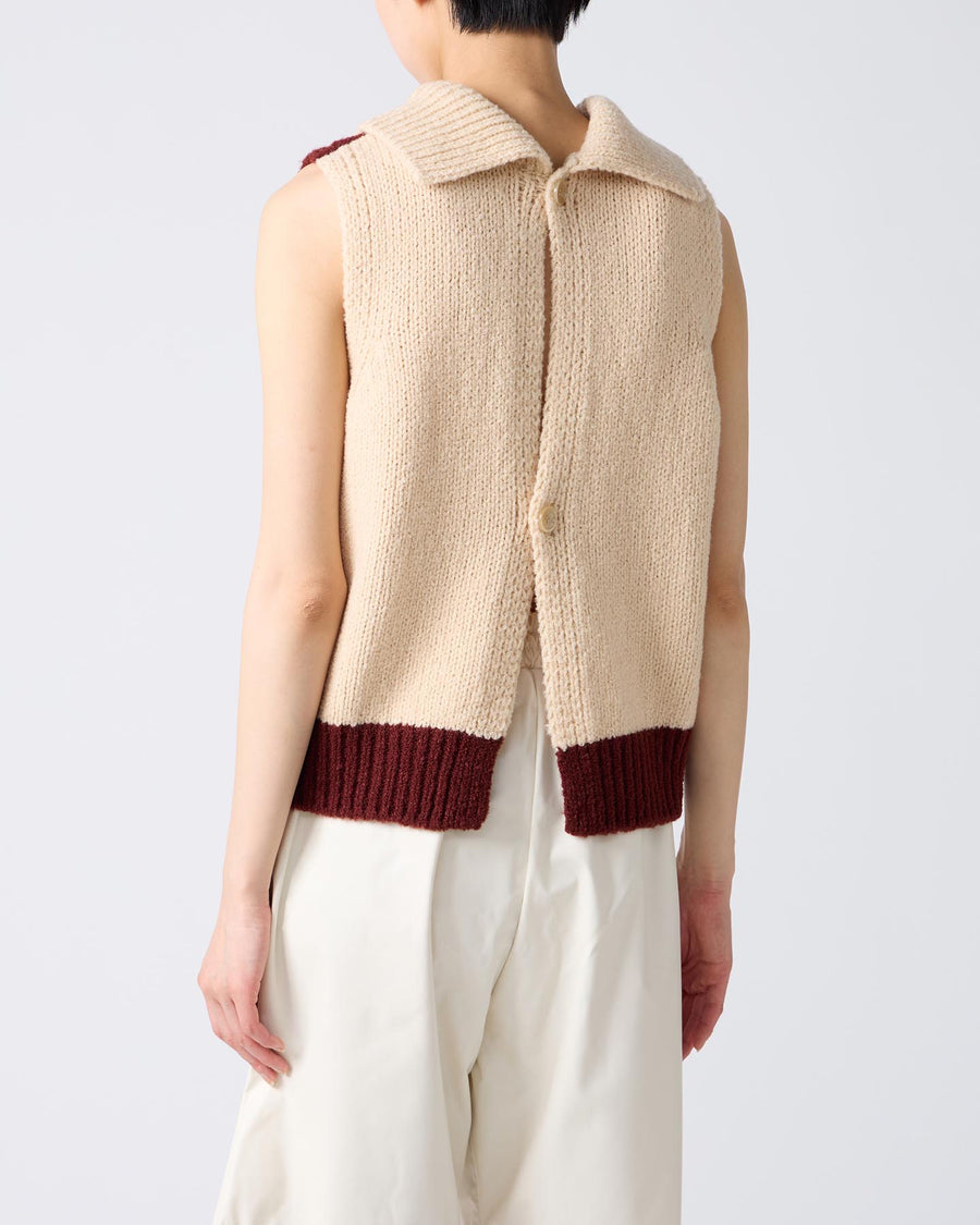 Bicolor Cashmere/Silk Vest