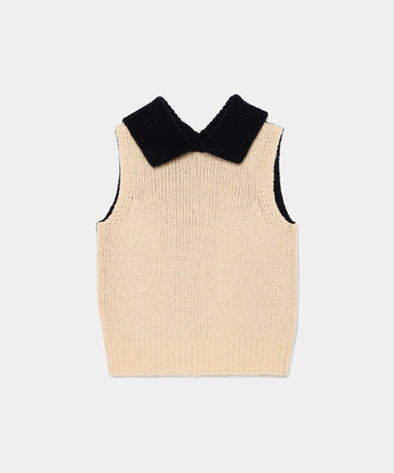 Bicolor Cashmere/Silk Vest