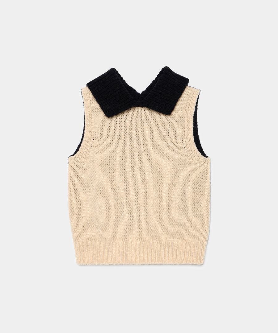 Bicolor Cashmere/Silk Vest