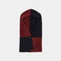 Bicolor Cashmere/Silk Balaclava