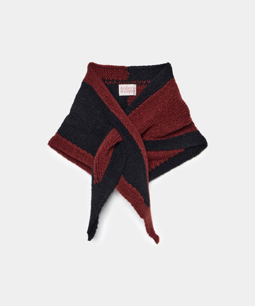 Bicolor Cashmere/Silk Triangle Scarf