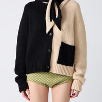 Bicolor Cashmere/Silk Triangle Scarf