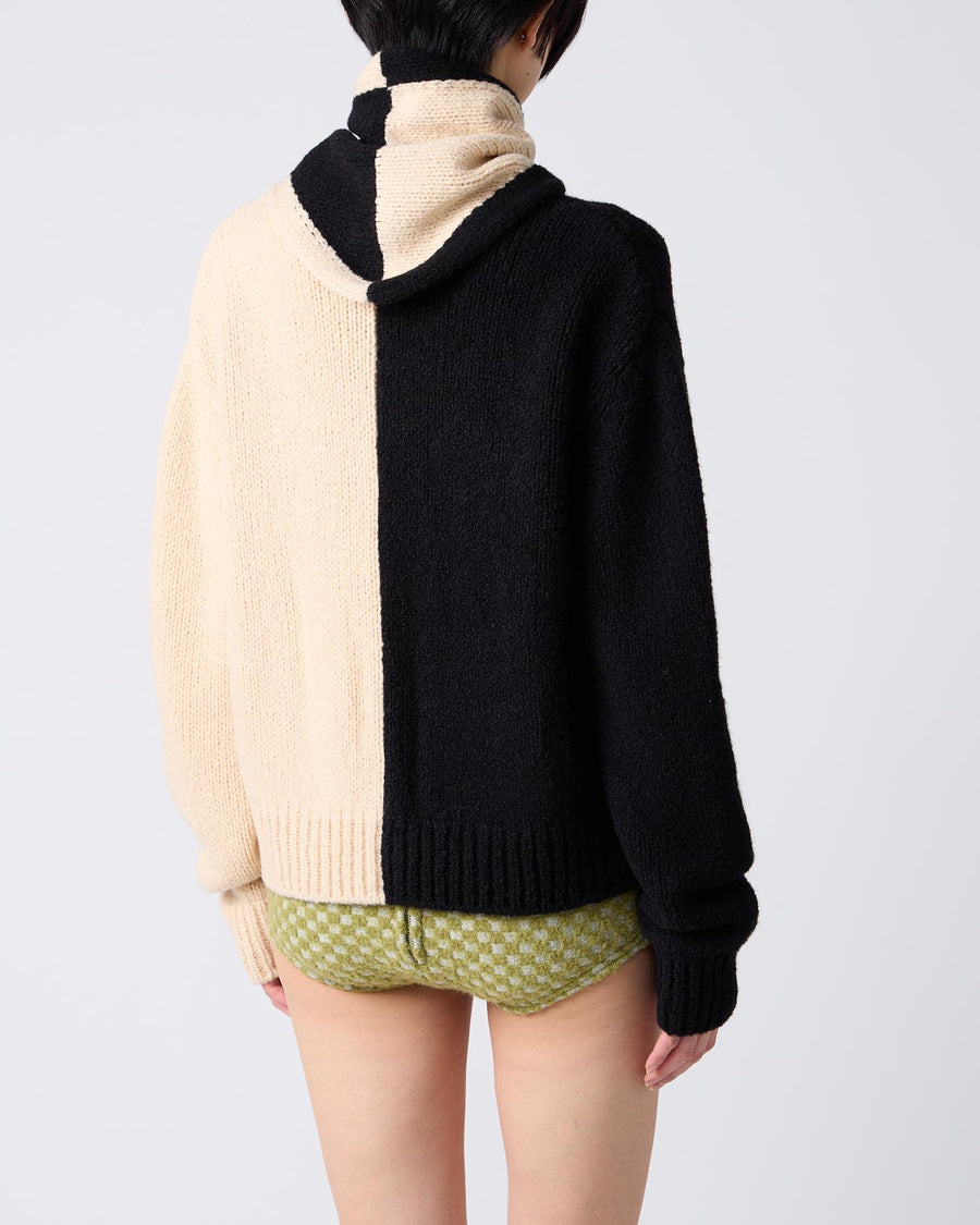 Bicolor Cashmere/Silk Triangle Scarf