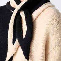 Bicolor Cashmere/Silk Triangle Scarf