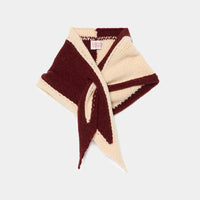 Bicolor Cashmere/Silk Triangle Scarf