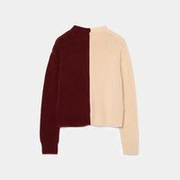 Bicolor Cashmere/Silk Cardigan