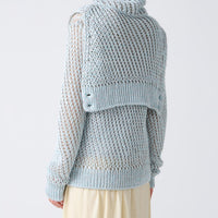 Loose Knitted Silk Pullover