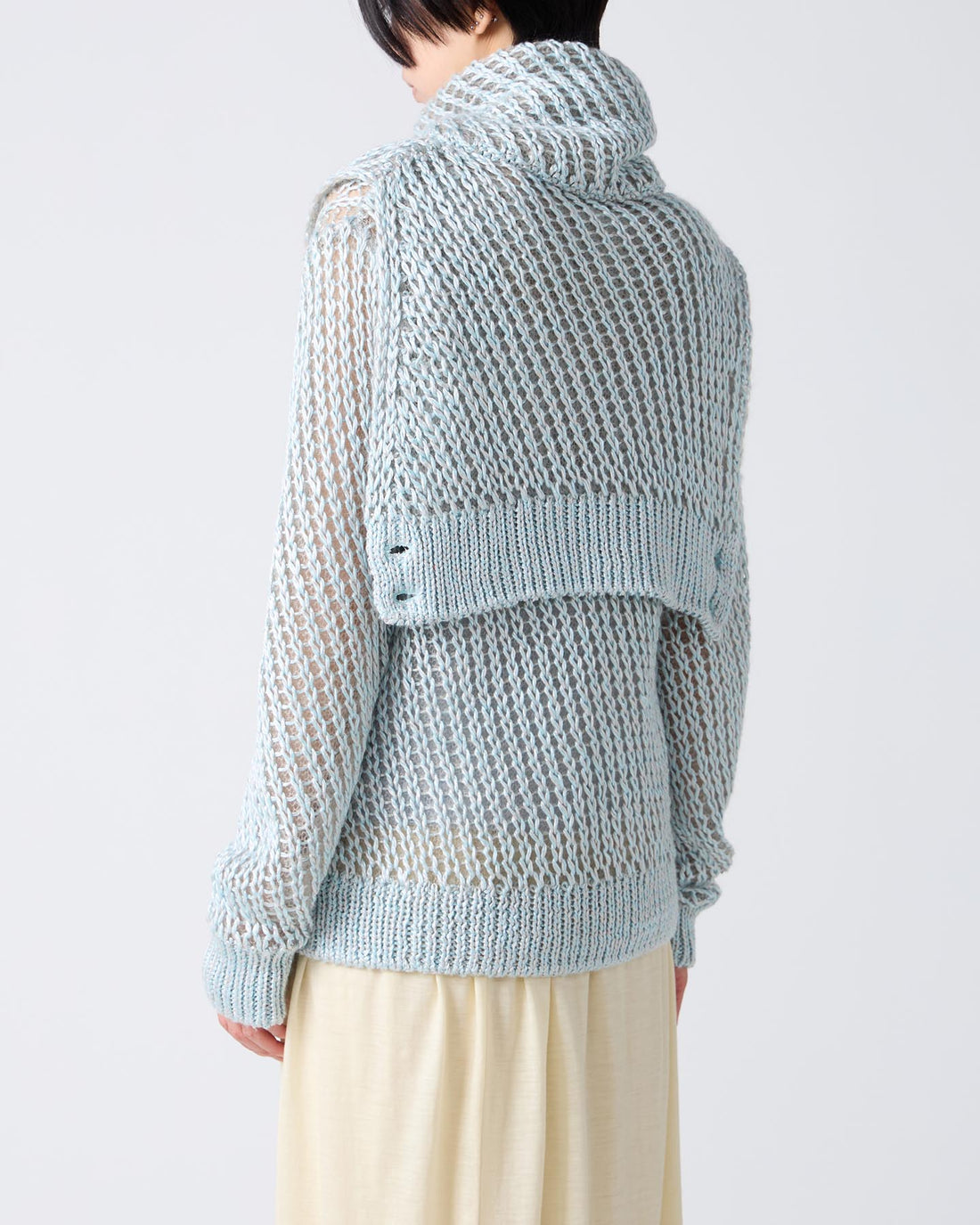Loose Knitted Silk Pullover