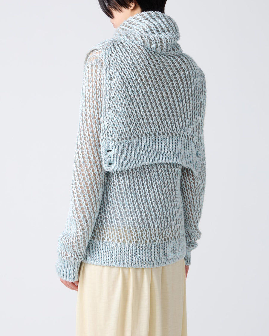 Loose Knitted Silk Pullover
