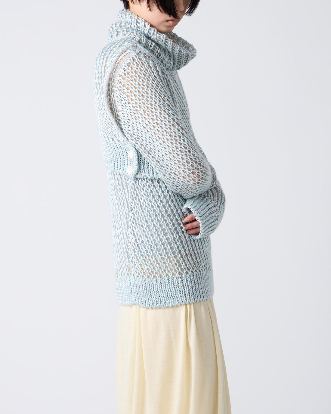 Loose Knitted Silk Pullover