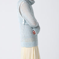 Loose Knitted Silk Pullover