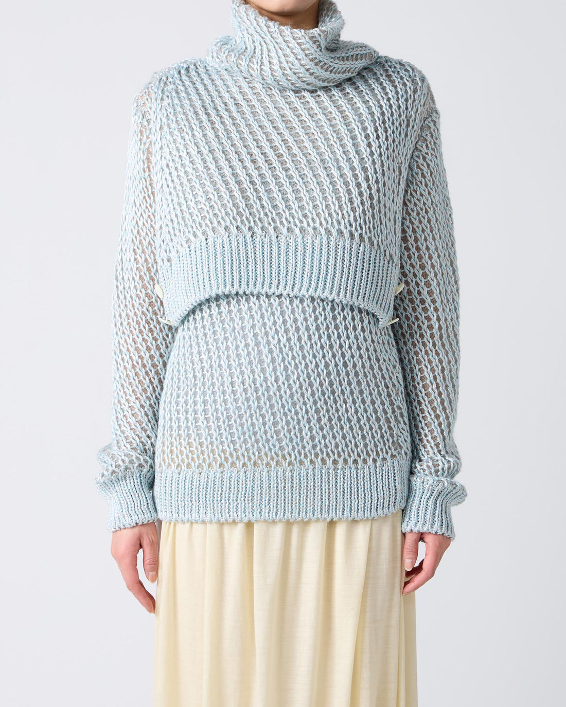 Loose Knitted Silk Pullover