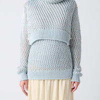 Loose Knitted Silk Pullover