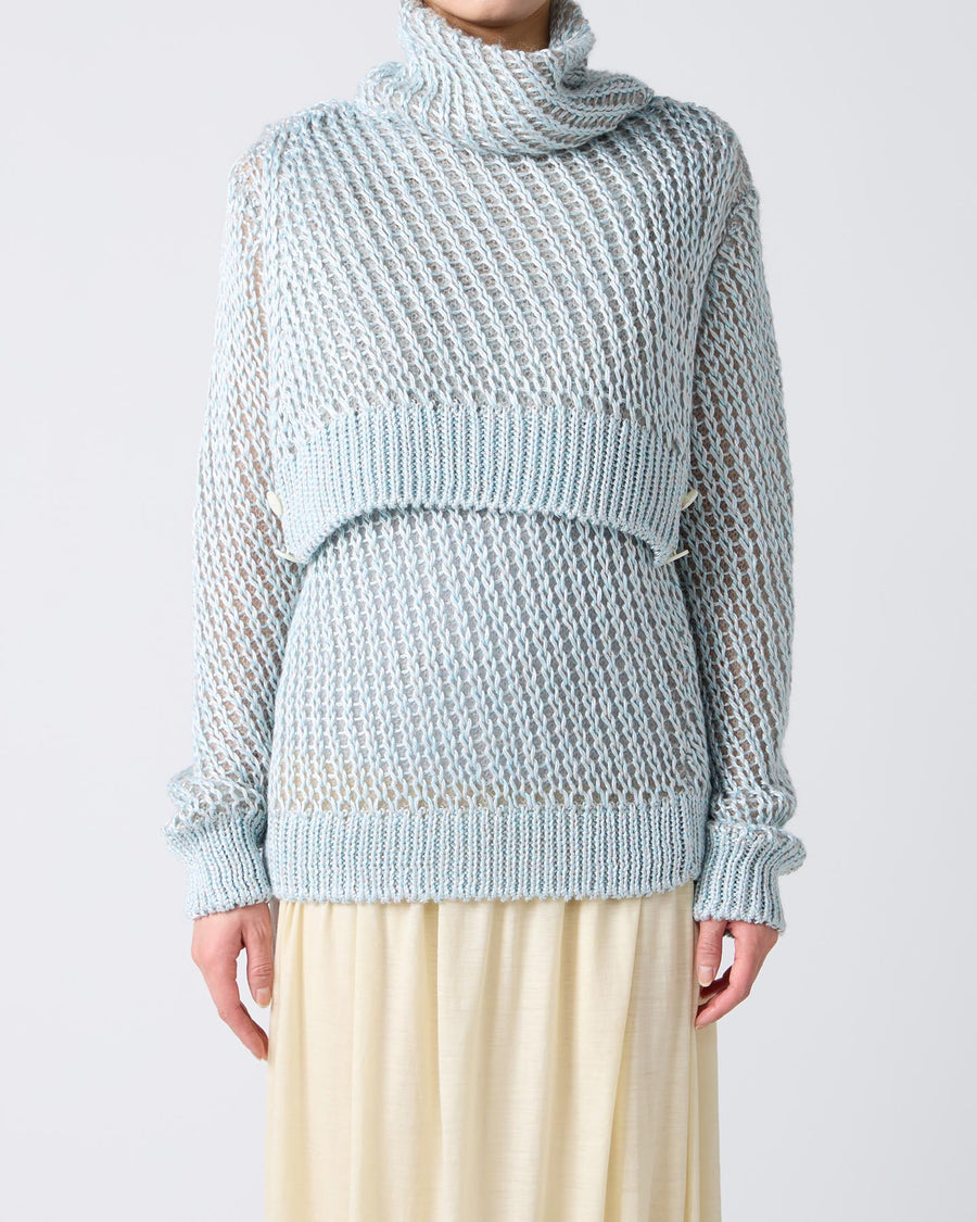Loose Knitted Silk Pullover