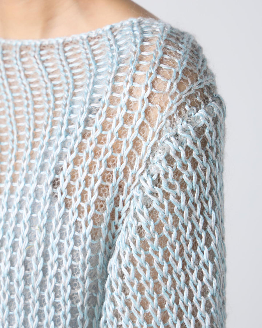 Loose Knitted Silk Pullover