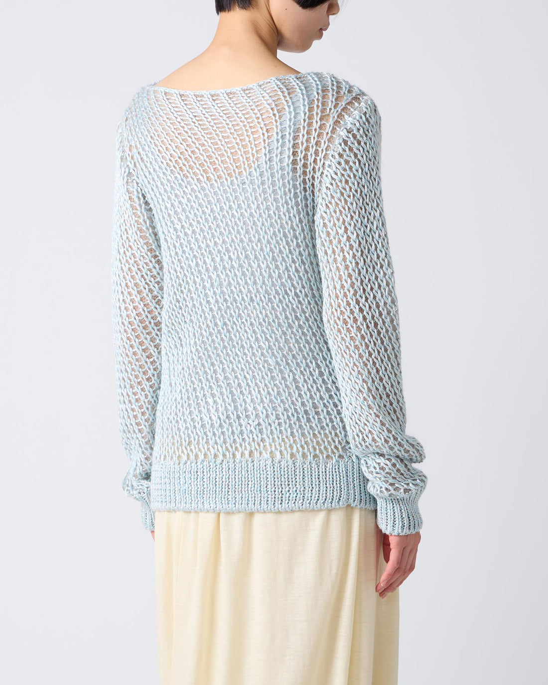 Loose Knitted Silk Pullover