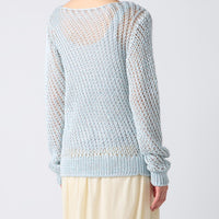 Loose Knitted Silk Pullover