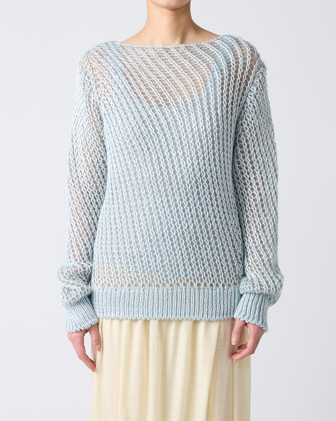 Loose Knitted Silk Pullover