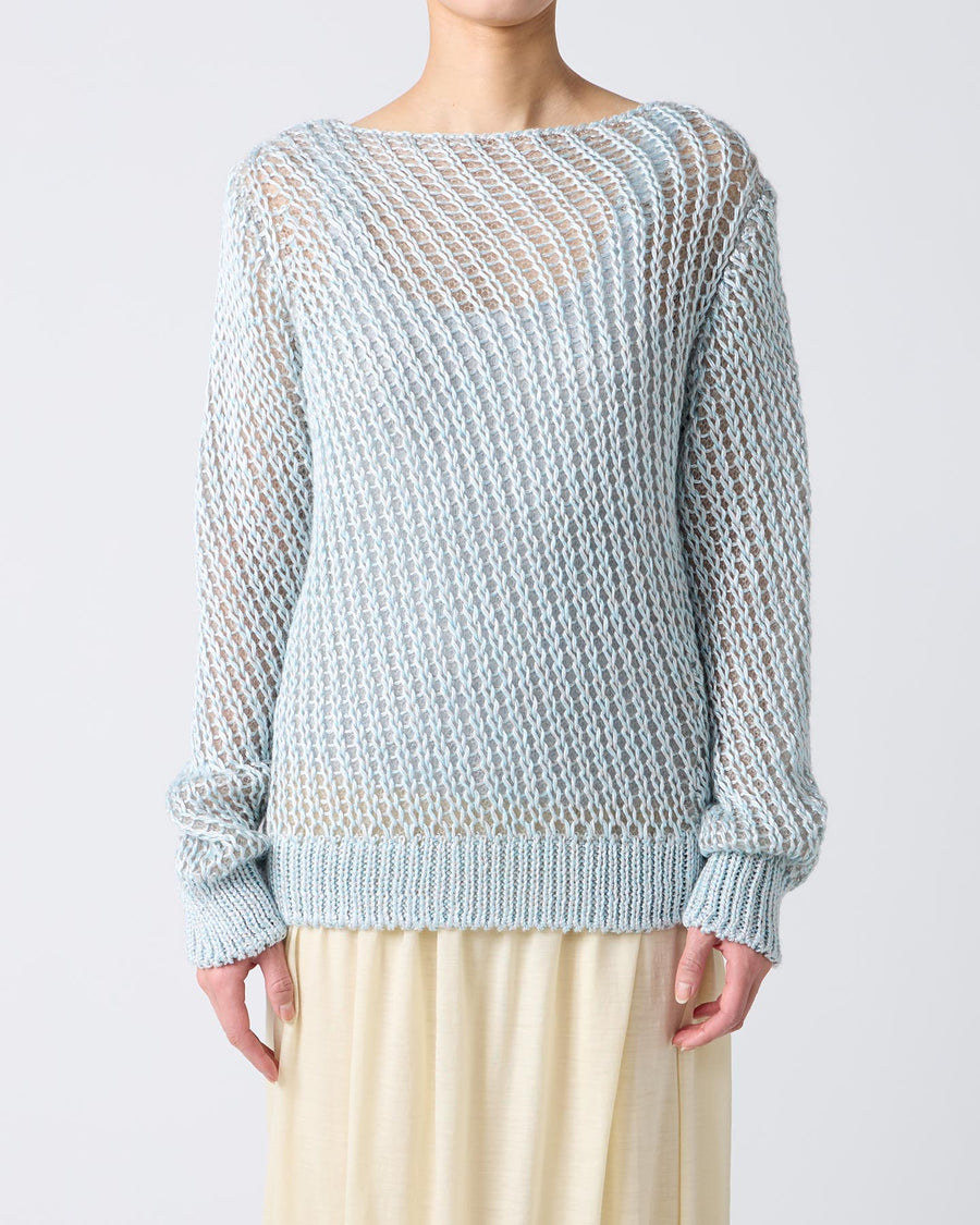 Loose Knitted Silk Pullover