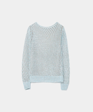 Loose Knitted Silk Pullover