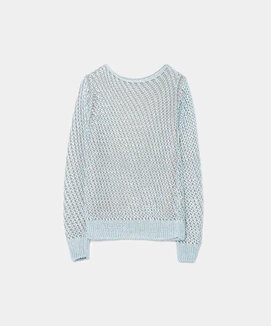 Loose Knitted Silk Pullover