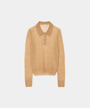 Fine Mohair Silk Polo