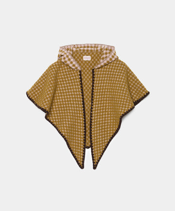 Check Pattern Scarf w/Hood