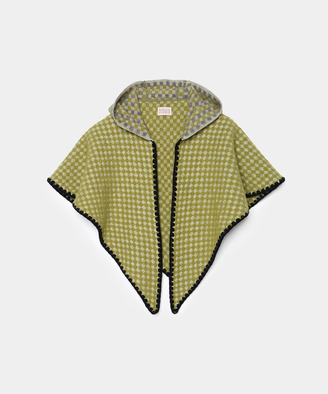 Check Pattern Scarf w/Hood