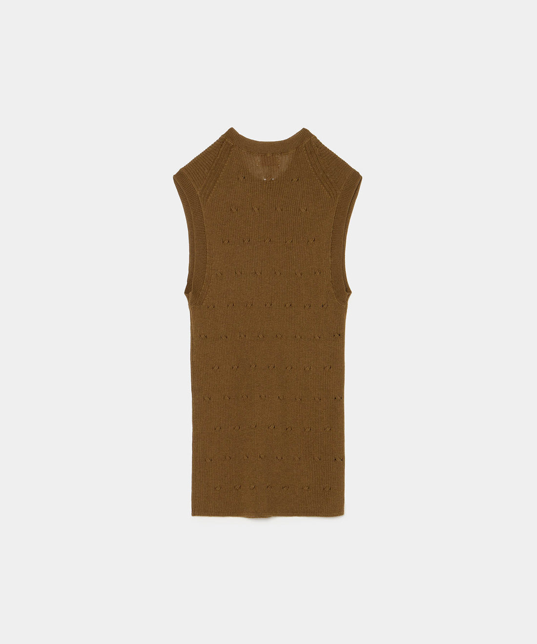 Eyelet Cable Sleeveless Top
