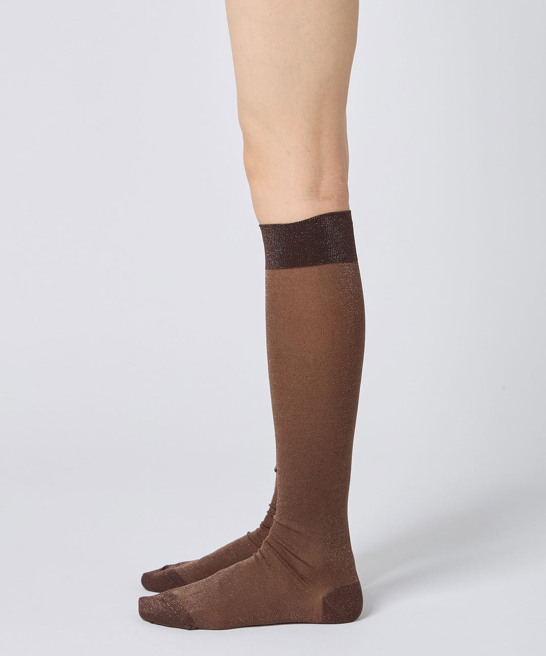 Lurex Sheer Knee High Socks
