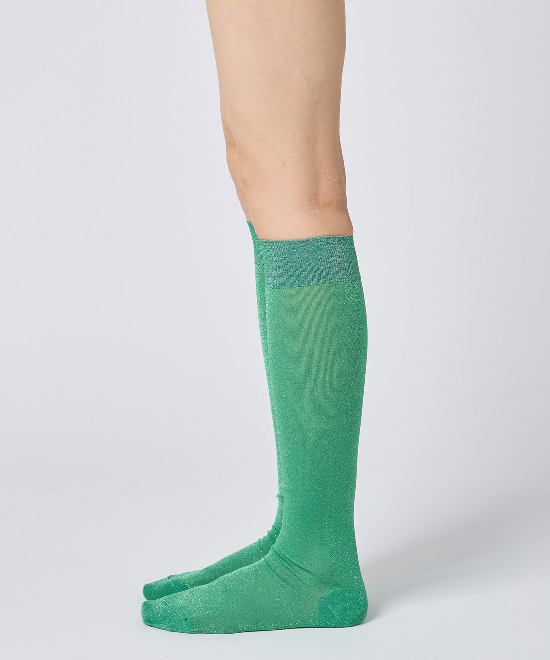 Lurex Sheer Knee High Socks