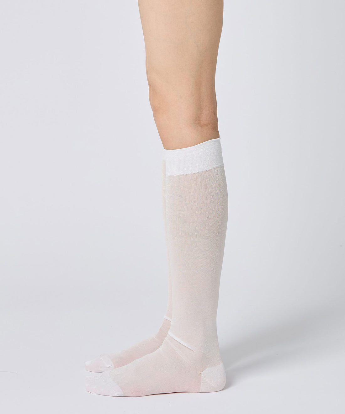 Lurex Sheer Knee High Socks