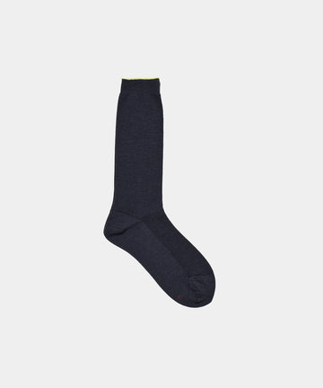 Wool Fine Ribbed Socks