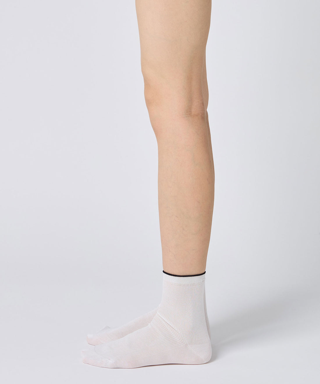 Cotton Fine Ribbed Short Socks