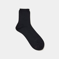 Cotton Fine Ribbed Short Socks