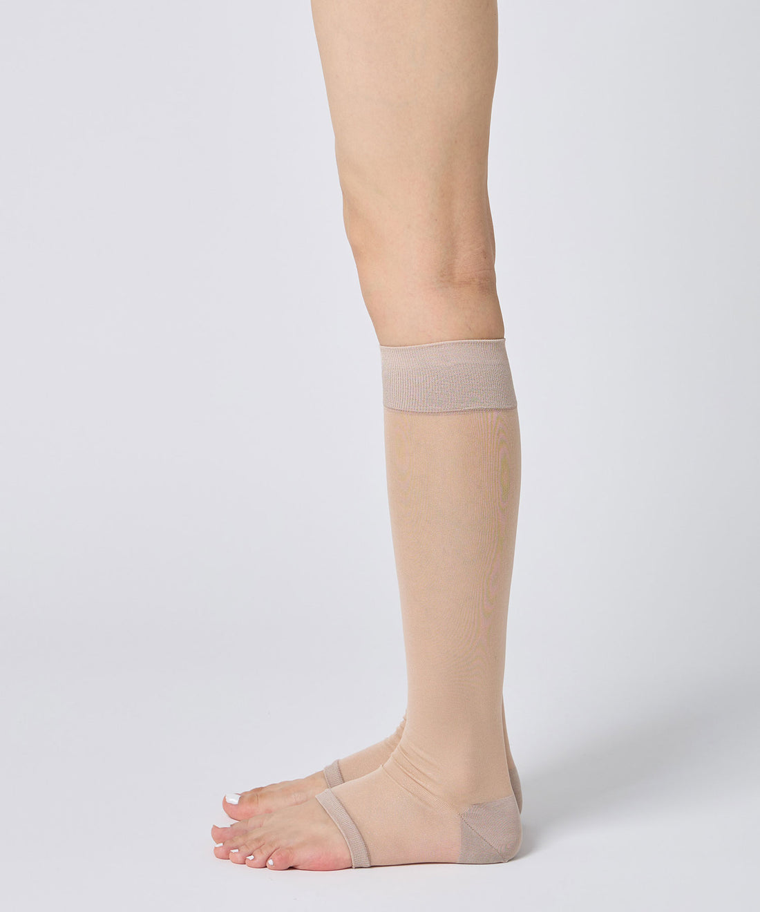 Toeless Sheer Knee High Socks