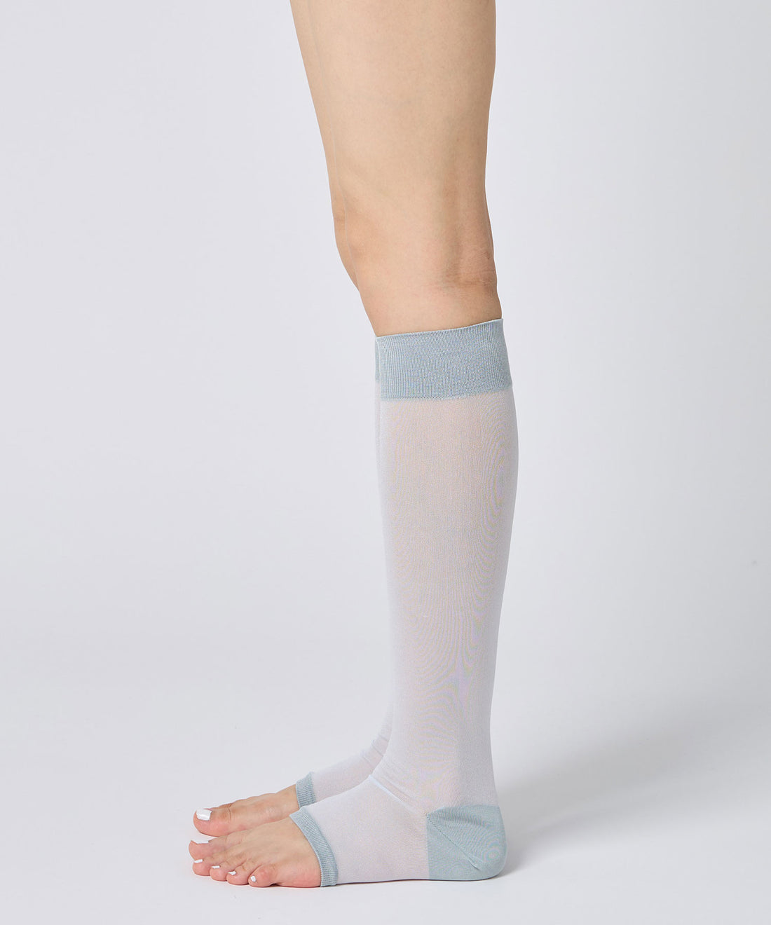 Toeless Sheer Knee High Socks