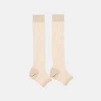 Toeless Sheer Knee High Socks