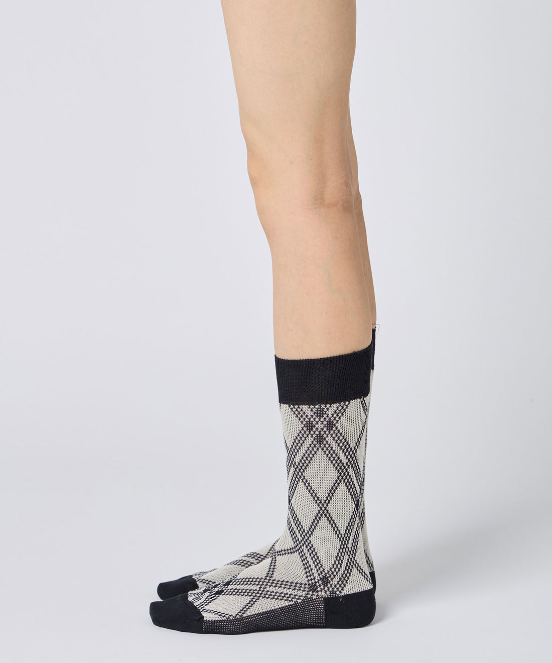 Jacquard Check Socks