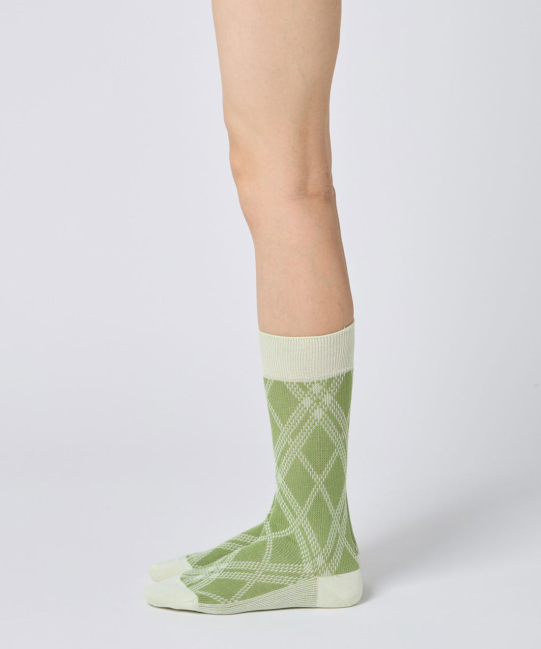 Jacquard Check Socks