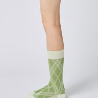 Jacquard Check Socks