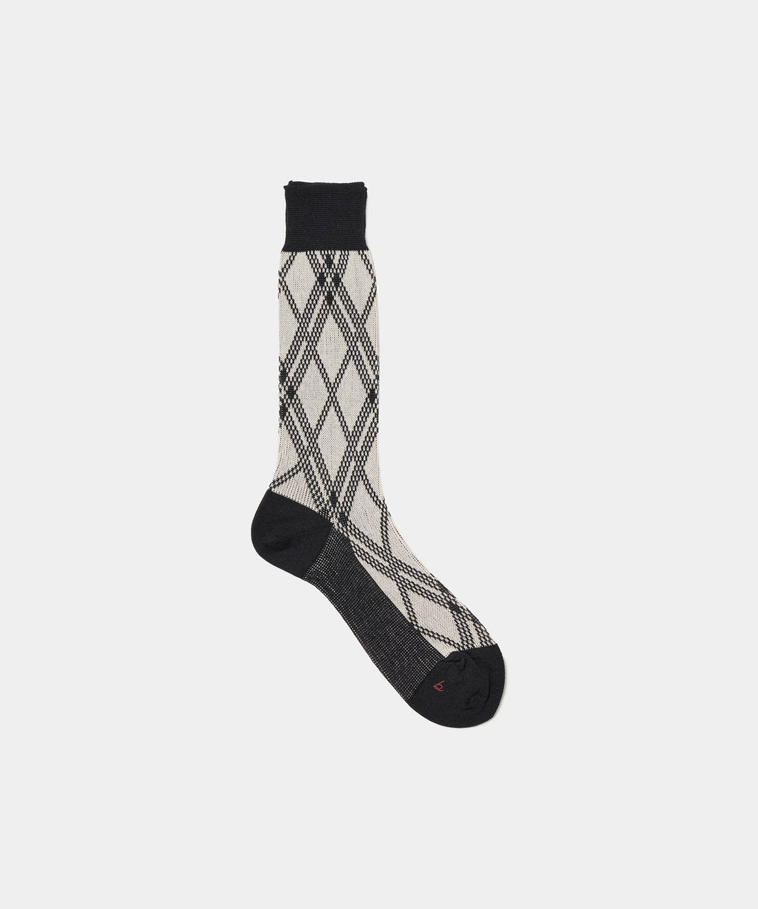 Jacquard Check Socks
