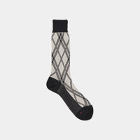Jacquard Check Socks