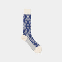 Jacquard Check Socks