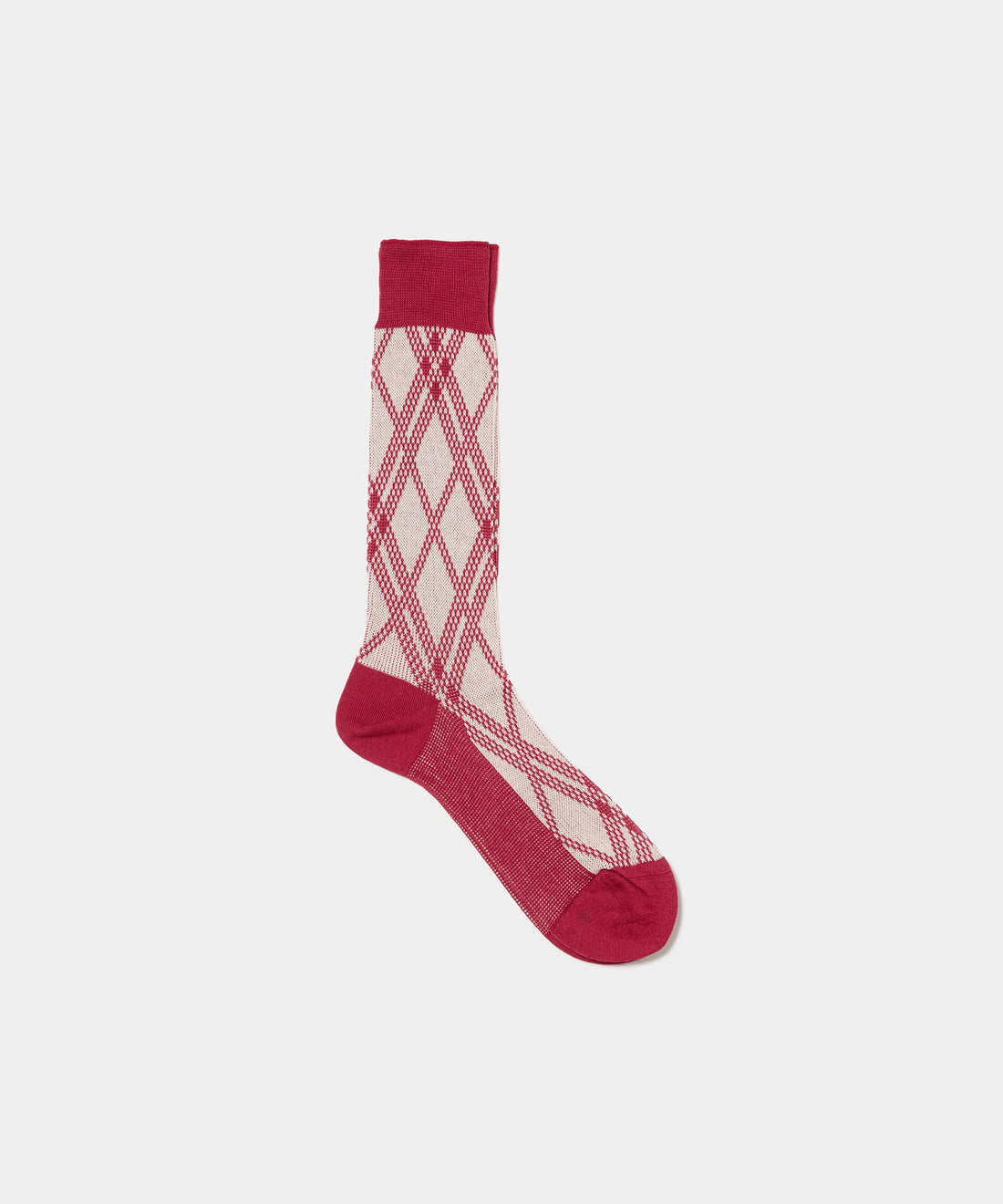 Jacquard Check Socks